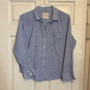Lucky Brand Women's Light Blue Pinstripe Shirt